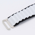 Nylonový remienok pre Apple Watch 1/2/3/4/5/6/7/8/SE/ULTRA 42/44/45/49 mm, čierny / biely