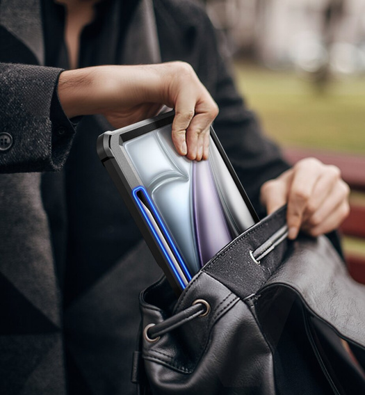 Obrnené puzdro pre iPad Air 13" 2025/2024 (7/6 gen.), Dexnor Full Body, čierne