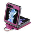Puzdro pre Samsung Galaxy Z Flip6 5G, Card Slot Ring Case, fialové