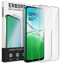 2x tvrdené sklo pre Samsung Galaxy A15 4G / A15 5G / M15, ERBORD 9H Hard Glass na displeji