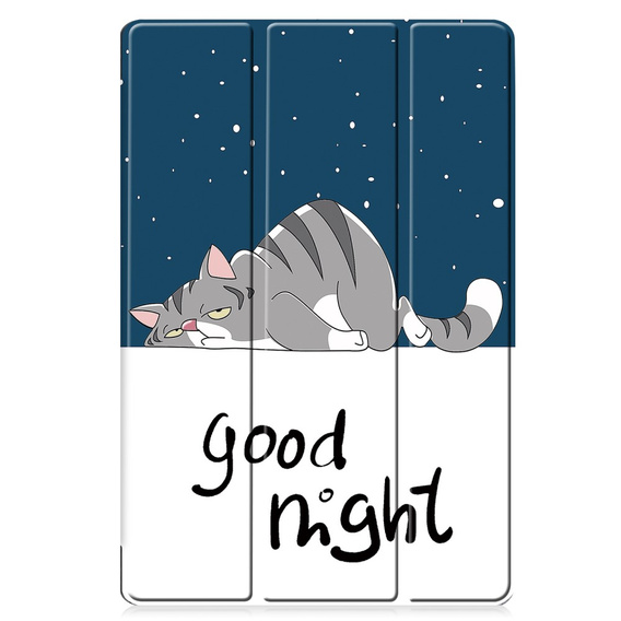 Puzdro pre Samsung Galaxy Tab S9 Plus, Smartcase, sleeping cat