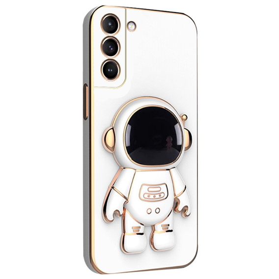 Obal na mobil pre Samsung Galaxy S21, Astronaut, biele