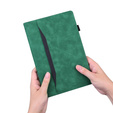 Puzdro pre Lenovo Tab M11, Classic, s priestorom pre stylus, zelený