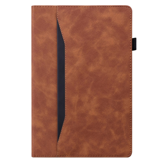 Puzdro pre Samsung Galaxy Tab A9+, Classic, s priestorom pre stylus, hnedé