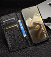 Flipové puzdro pre Motorola Edge 60 Pro, Wallet Rhombus, čierne