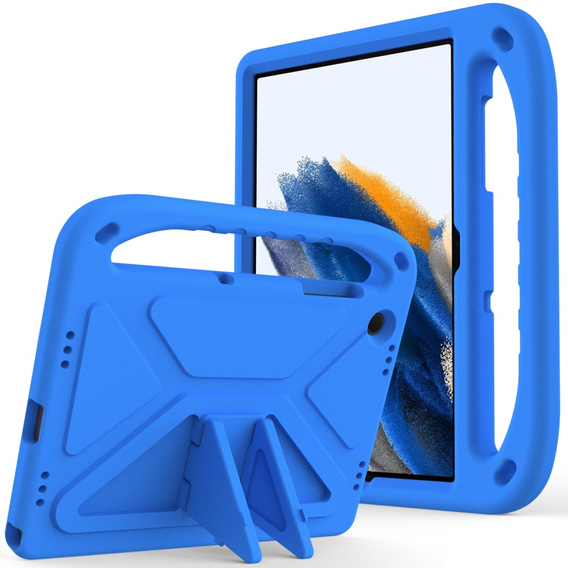 Detské puzdro pre Samsung Galaxy Tab A9+, detské puzdro s rukoväťou, modré