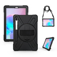 Obrnené puzdro pre Samsung Galaxy Tab S6 T860/T865, ochranné 360 so slotom na stylus, čierne
