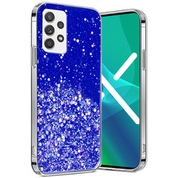 Obal na mobil pre Samsung Galaxy A32 5G, Glittery, modré