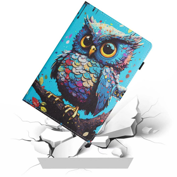 Puzdro pre Lenovo Tab M11, s chlopňou, owl