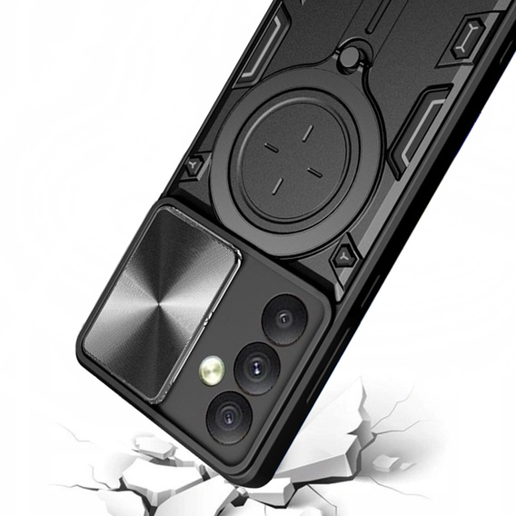 Pancierované puzdro pre Samsung Galaxy A54 5G, CamShield Slide, čierne