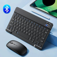 Puzdro + klávesnica Apple iPad Pro 11" 5 gen. 2024, Leather Pen Slot TouchPad, čierne