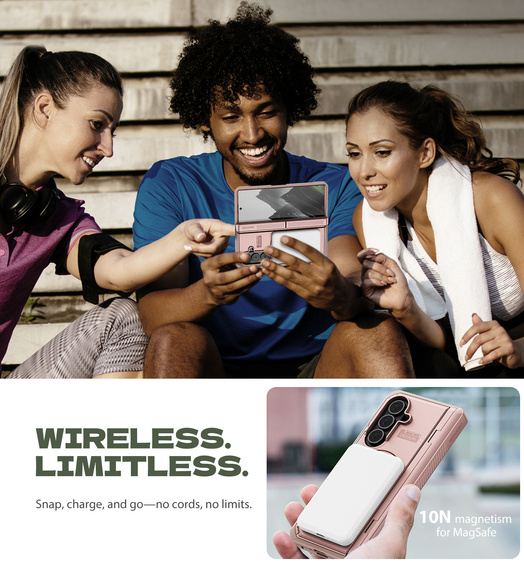 Dexnor Magnetické pancierové puzdro s dvojitými stojanmi pre Samsung Galaxy Z Fold7