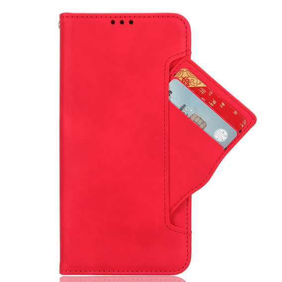 Klapkové puzdro pre Xiaomi 14 Ultra, Card Slot, červené