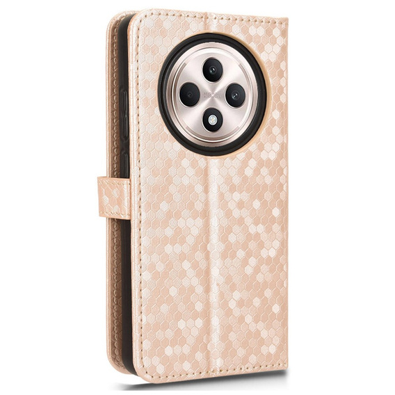 Flipové puzdro pre Oppo Reno 12FS / 12F, Wallet Rhombus, ružové