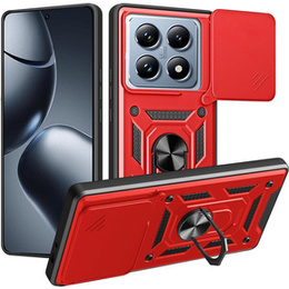 Obal na mobil pre Xiaomi 14T Pro, CamShield Slide, červené