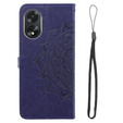 Klapkové puzdro pre Oppo A58 4G, Mandala, fialové