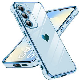 Obal na mobil pre Samsung Galaxy S25 FE, Electro heart, modré