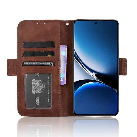 Klapkové puzdro pre Xiaomi Poco X7 Pro 5G, Card Slot, hnedé