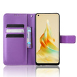Klapkové puzdro pre Oppo Reno8 T 4G, Wallet Smart Magnet, fialové