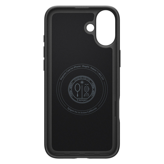 Puzdro Spigen pre iPhone 16 Plus, Thin Fit Mag, sivé + tvrdené sklo 9H