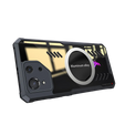Puzdro pre ASUS ROG Phone 8 Pro, s magnetickým štítkom, transparentné / čierne