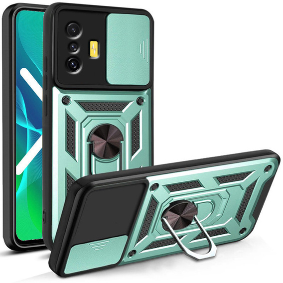 Obal na mobil pre Xiaomi Poco F4 GT, CamShield Slide, zelené