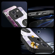 Puzdro pre Xiaomi Poco M7 Pro 5G, s magnetickým štítkom, transparentné / čierne