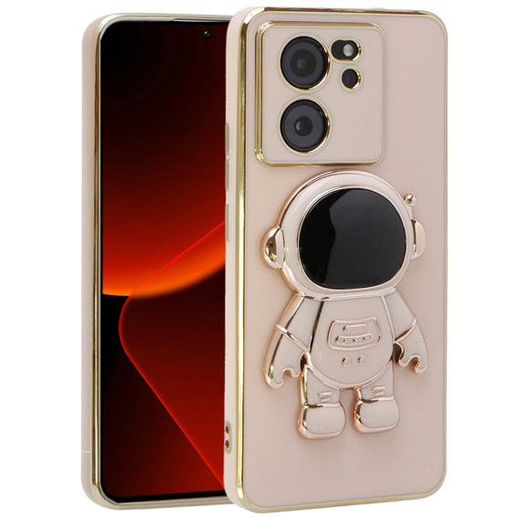 Obal na mobil pre Xiaomi 13T / 13T Pro, Astronaut, ružové rose gold