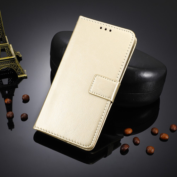 Klapkové puzdro pre Honor 400 5G, Crazy Horse Wallet, zlaté