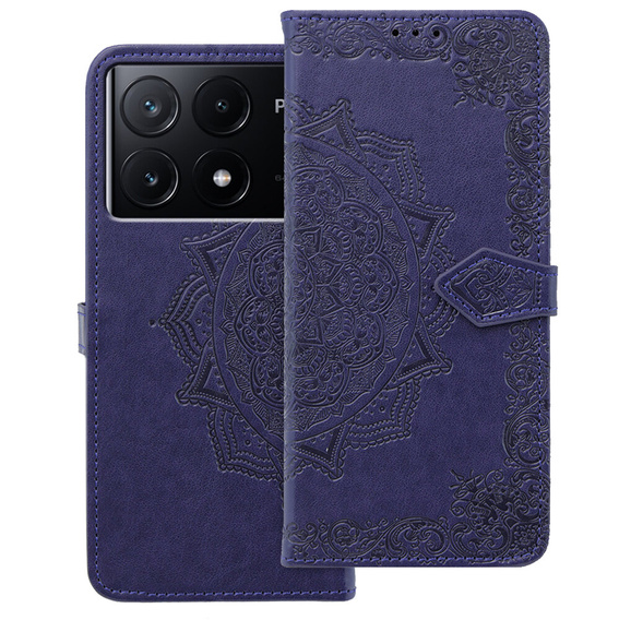 Klapkové puzdro pre Xiaomi Poco X6 Pro 5G, Mandala, ružové rose gold