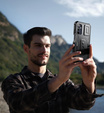Obrnené puzdro pre Samsung Galaxy A15, Dexnor Full Body (Two Frames), čierne