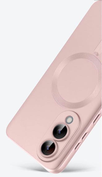 Puzdro pre Samsung Galaxy S25 Edge, ColorMag, pre MagSafe, ružové + tvrdené sklo 9H