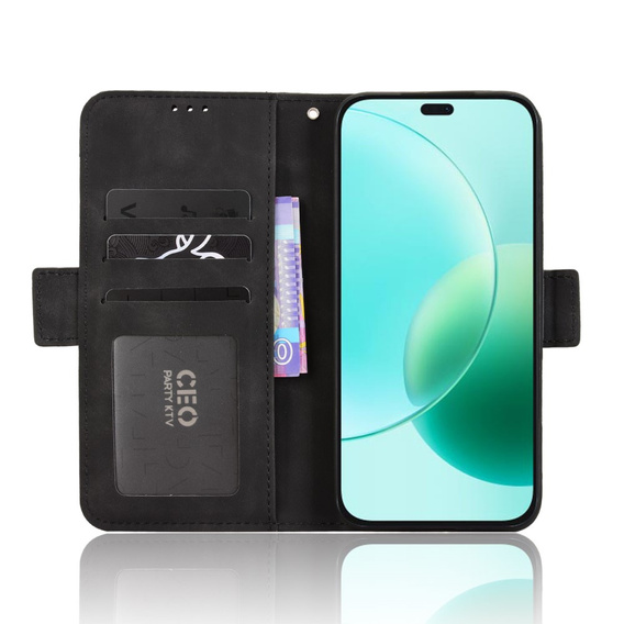 Klapkové puzdro pre Honor 400 Lite, Card Slot, čierne