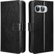 Klapkové puzdro pre T Phone 3 5G, Crazy Horse Wallet, čierne