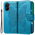 Klapkové puzdro pre Oppo A17, Butterfly, modré