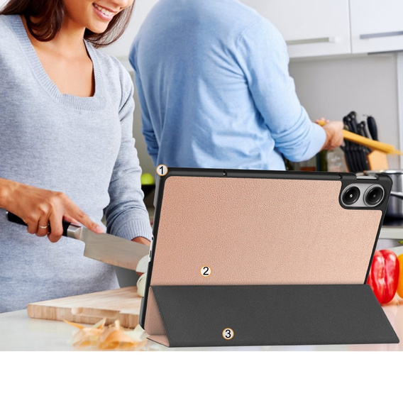 Puzdro pre Xiaomi Redmi Pad Pro / Xiaomi Poco Pad, Smartcase, ružové rose gold