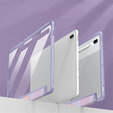 Puzdro pre Samsung Galaxy Tab S10 FE+ Plus, Smartcase Hybrid, so slotom na stylus, Marble fialové