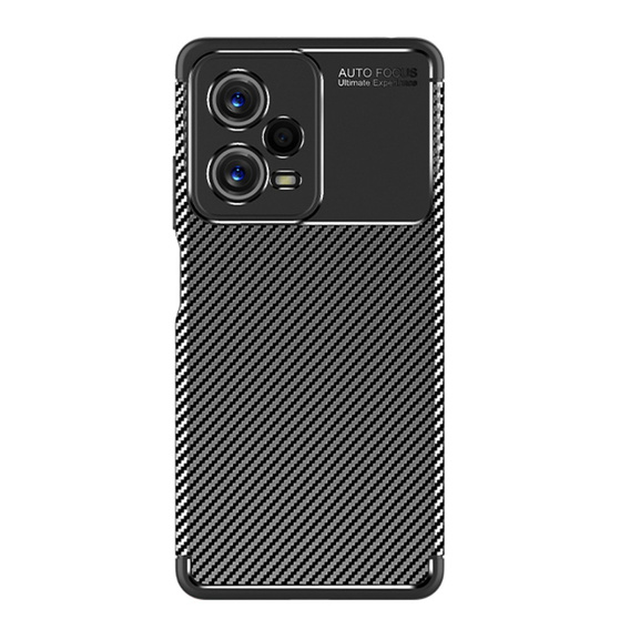 Obal na mobil pre Xiaomi POCO X5 5G, Carbon Gel, čierne
