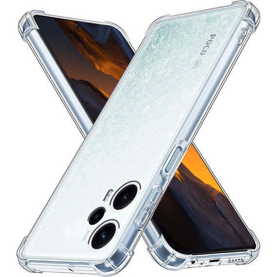 Obal na mobil pre Xiaomi Poco F5, Dropproof, priehľadné