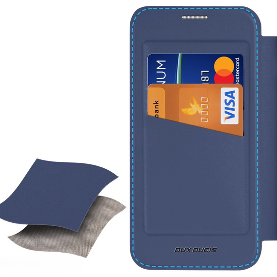 Dux Ducis Obal na mobil pre Samsung Galaxy S25 Edge, Skin X Pro, MagSafe, tmavomodré