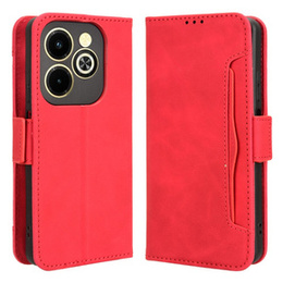Klapkové puzdro pre Infinix Hot 40i, Card Slot, červené