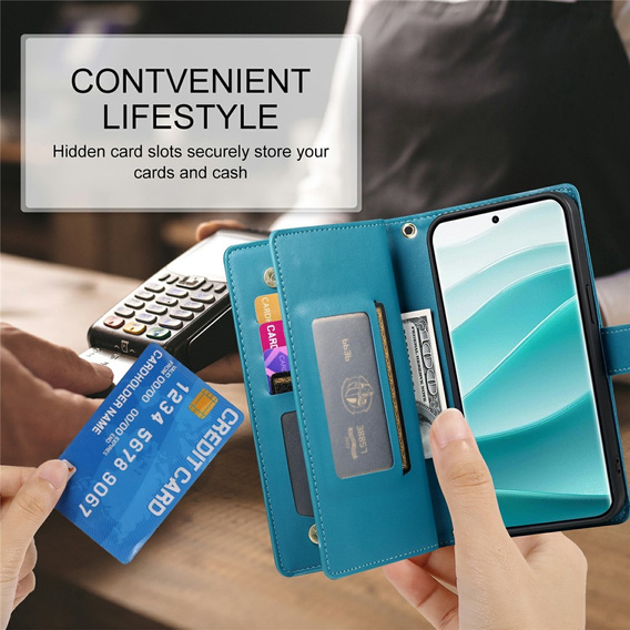 Flipové puzdro so zipsovým vreckom pre Xiaomi Redmi Note 15 Pro Plus 5G