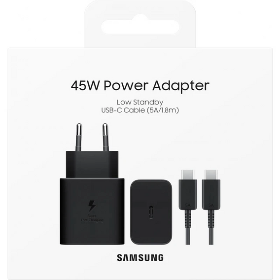 45 W GaN EP-T4511 USB-C napájací adaptér pre Samsung Galaxy