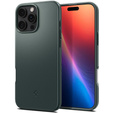 Puzdro Spigen pre iPhone 16 Pro, Thin Fit Mag, zelený + tvrdené sklo 9H