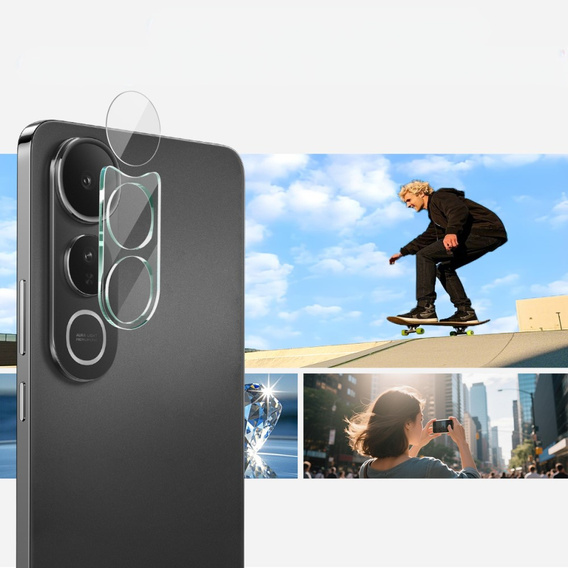 Tvrdené sklo na fotoaparát pre Vivo V50 Lite 4G / 5G, priehľadné