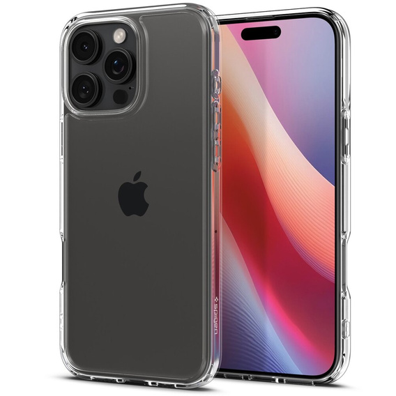 Puzdro Spigen pre iPhone 16 Pro Max, Ultra Hybrid, priehľadné + tvrdené sklo 9H