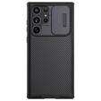 Puzdro pre Samsung Galaxy S23 Ultra, pancierované Nillkin, CamShield Pro, čierne