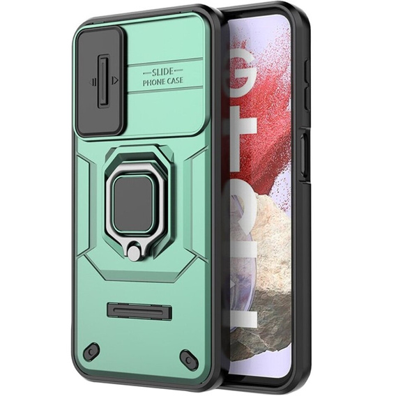Puzdro pre Samsung Galaxy M34, KickStand Camera Lens, zelený