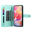 Klapkové puzdro pre Samsung Galaxy A56 5G, Wallet Zipper Pocket, zelený
