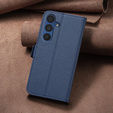 Klapkové puzdro pre Samsung Galaxy A15, BINFEN Wallet, modré + 9H sklo